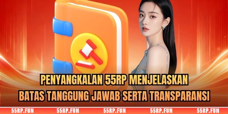 Penyangkalan 55RP menjelaskan batas tanggung jawab serta transparansi